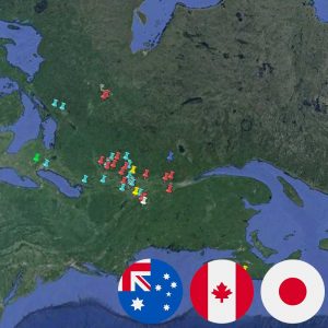 PACK Canada - Japon - Australie 2025