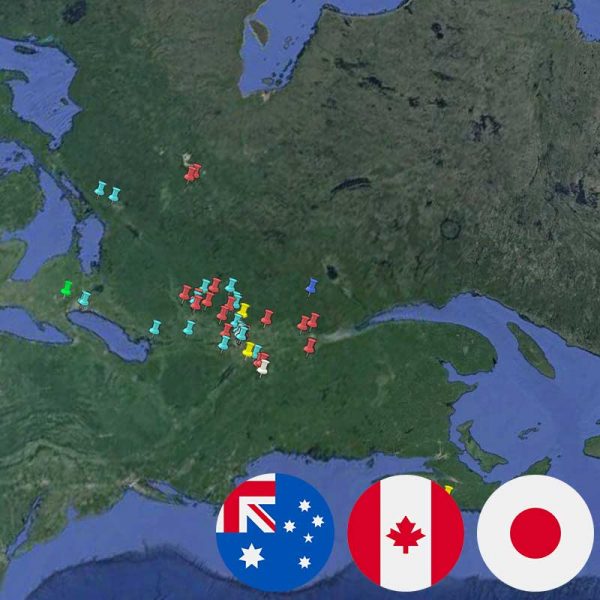 PACK Canada - Japon - Australie 2025